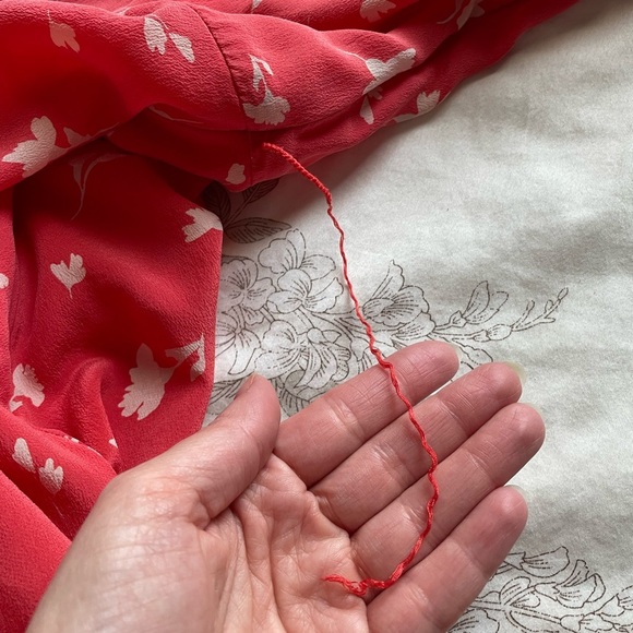 Anthropologie Shoshanna Millie 100% Silk Floral Flare Sleeve Midi Dress 4 Boho - Picture 4 of 16